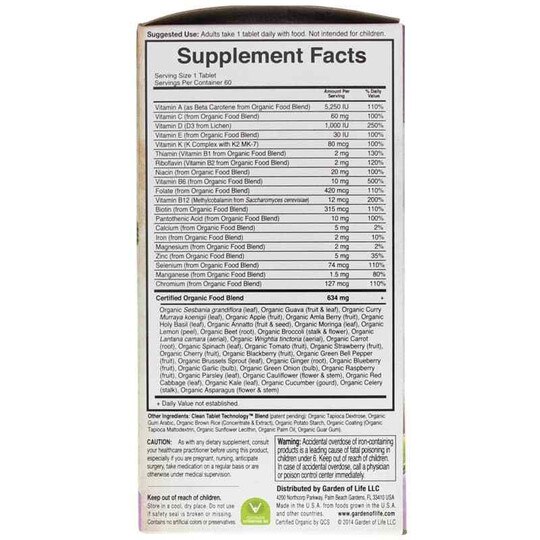 Women's Once Daily Whole Food Multivitamin, GOLM
